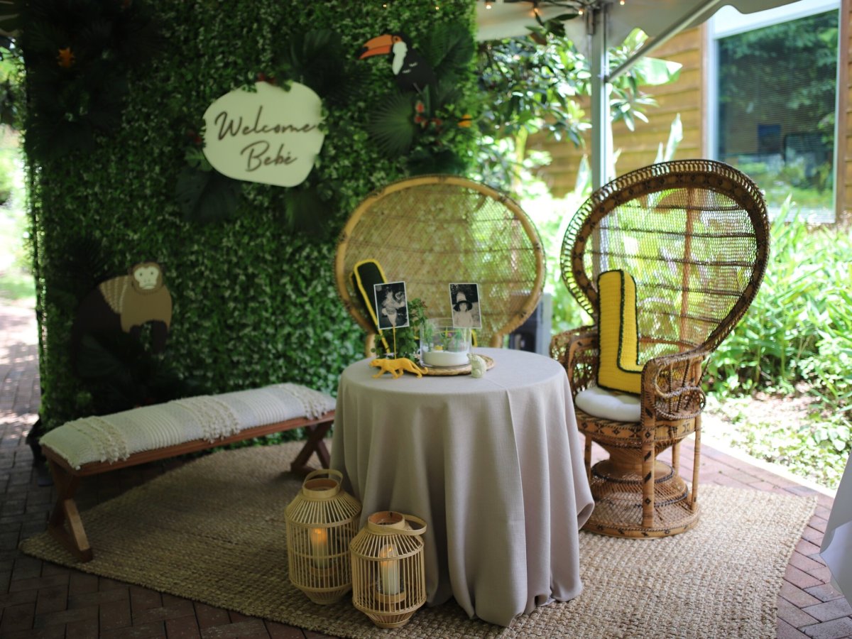 Baby shower backdrop