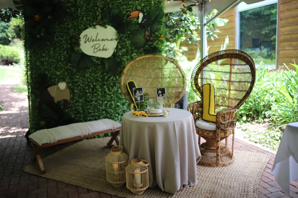 Baby shower backdrop